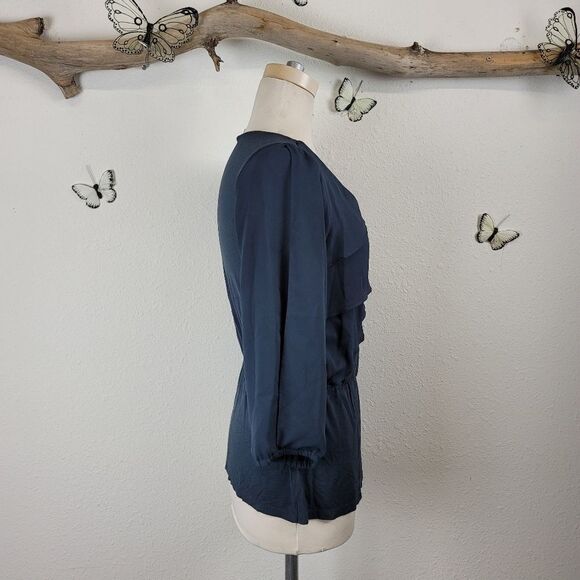 Anthropologie deletta ruffle front blouse - Picture 6 of 9